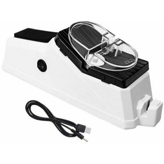 Електрична стругачка для ножів Electric Knife Sharpener від USB, Білий/професійна електроточилка/Ніжеточка | Зображення 1