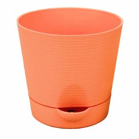 Горщик Фіалка 0.7 л з системою прикореневого поливу персиковий