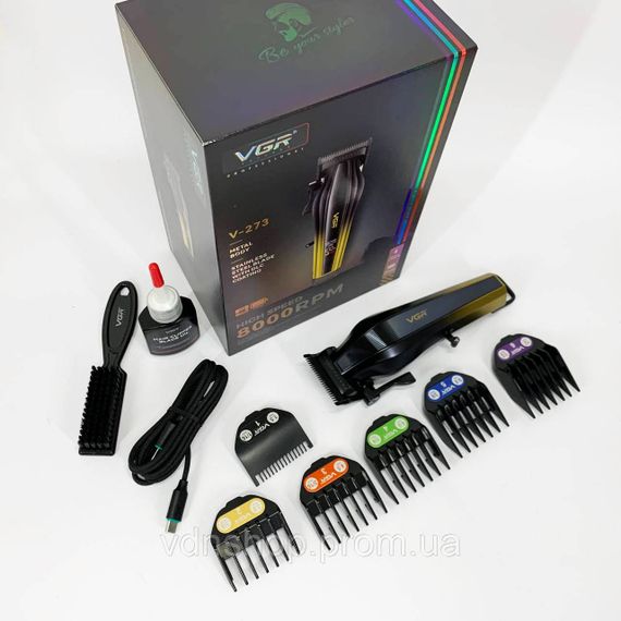 Машинка для стрижки волос без шума, Машинка для стрижки волос мощная Набор с зарядкой LY-46 | Зображення 8