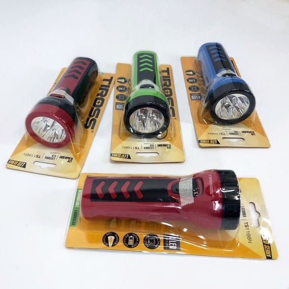 Ручной фонарик TIROSS TS-1166, Фонарик светодиодный для туриста, Фонарик с зарядкой от сети. Цвет: микс | Зображення 3