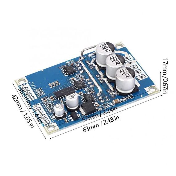 Шим PWM bldc регулятор DC 12 V-36 V 500W c датчиком Холла | Зображення 1