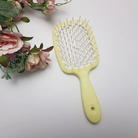 Гребінець для волосся Janeke 1830 Superbrush The Original Italian 93SP226GIA Soft Yellow | Зображення 1