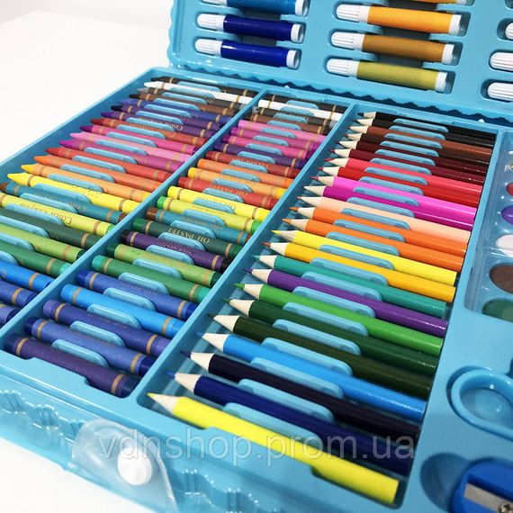 Дитячий набори для творчості 208 предметов, Набір для малювання в кейсі Дитячий набір живопису VR-84 | Зображення 2