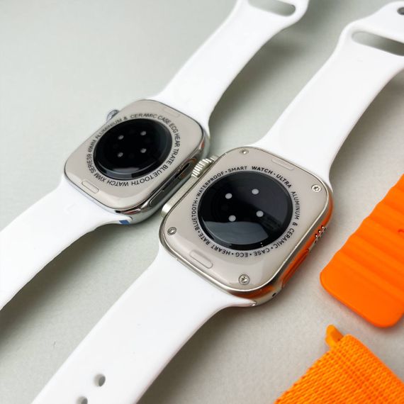 Комплект i50 - Watch Ultra 2 / Smart Watch 9 / 7 ремінців / 2 захисних чохла (Помаранчевий) | Зображення 5