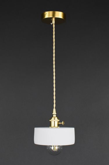 Люстра підвісна на 1 лампочку 27815 Латунь 20-160х15х15 см. | Зображення 6