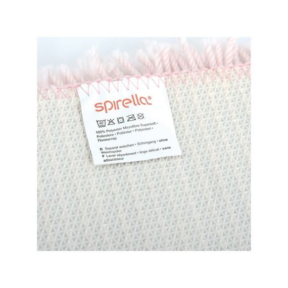 Килимок для ванної Spirella Highland 80х150 см, рожевий, м'який, антиковзаючий (10.19943) | Зображення 4