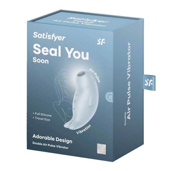 Вакуумный клиторальный стимулятор с вибрацией Satisfyer Seal You Soon, 2 независимых мотора Sex Aura | Зображення 6