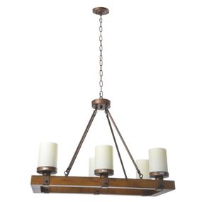 Люстра подвесная кантри E27 60W BR (BL-395S/6)