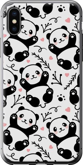 Чехол на iPhone XS Панды "4318u-1583-17620"