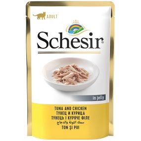 Корм Schesir Tuna and Chicken влажный с тунцом и курицей 85 гр
