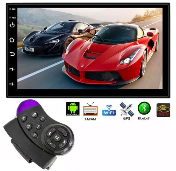 Автомагнитола 2DIN 7" UNIVESAL ANDROID SMALL IPS экран черный (UNIVESAL ANDROID_3344) | Зображення 1