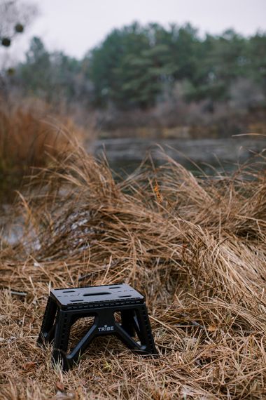 Стілець Tribe Camp Chair Low чорний складаний, Похідний стілець трайб для риболовлі, Крісло кемпінгове для полювання | Зображення 2