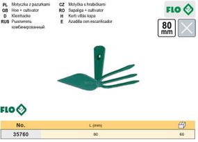 Мотыжка садовая Польша мотыжка сапа двухсторонняя 80 мм FLO-35760