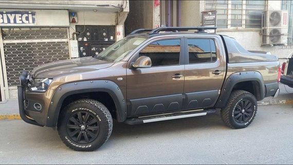 Расширители колесных арок (стекловолокно, под покраску) 19 см для Volkswagen Amarok 2010-2021 гг.
