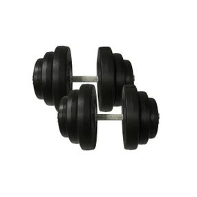 Гантели наборные композитные в пластиковой оболочке 2 шт по 19,5 кг Rock Pro-R NE-PL-R-019-2