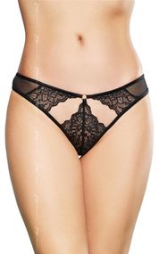 Женские стринги - G-String 2497, black - S/M sexstyle