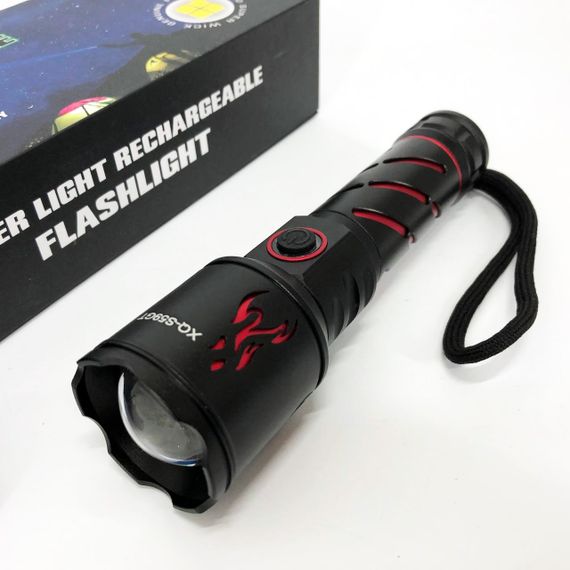 Ліхтар ручний акумуляторний XQ-S59-GT, Ліхтар ручний потужний, Кишеньковий ліхтар із usb зарядкою | Зображення 8