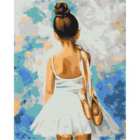 Картина за номерами "Мадемуазель з пуантами" BS28358  Brushme 40х50 см