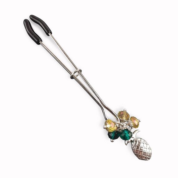 Затискач для клітора Art of Sex - Clit Clamp Juicy Pineapple, Сріблястий | Зображення 3