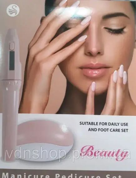Фрезер для манікюру, набір для манікюру та педикюру Beauty 2 батарейки типу АА | Зображення 2