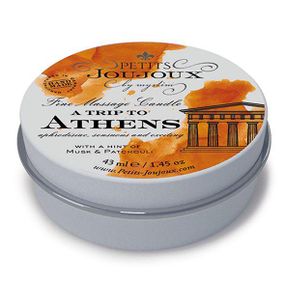 Массажная свечa Petits Joujoux - Athens - Musk and Patchouli (43 мл) с афродизиаками Sex Aura
