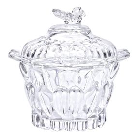 Конфетница стеклянная Ø9 см конфетница круглая с крышкой прозрачная HP-4-114