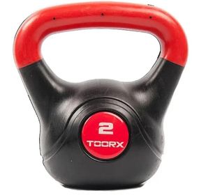 Гиря вінілова Toorx PVC 2 кг Black/Orange (KRP-2)