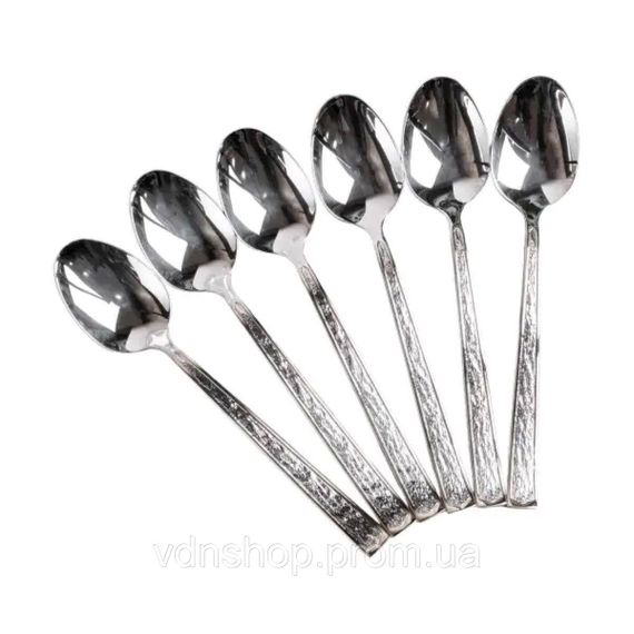 Набор столовых ложек из нержавеющей стали 6 штук HP96919 | Зображення 2