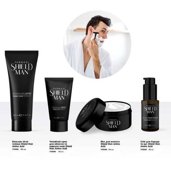 Мужской крем для лица и вокруг глаз Farmasi Shield Man Amino Acid 50 мл | Зображення 4