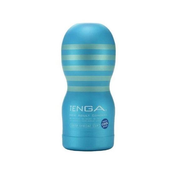 Мастурбатор Tenga Deep Throat Cup Cool Edition з охолоджувальним лубрикантом (глибоке горло) Sex Aura