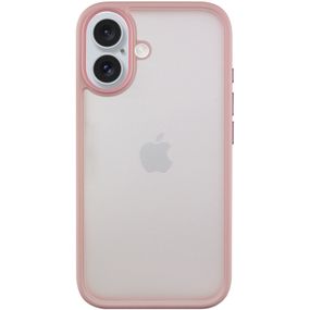 TPU+PC чохол Metal Buttons для Apple iPhone 16 (6.1") Рожевий