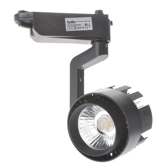 Світильник трековий поворотний LED KW-53/20W NW BK Brille 32-454