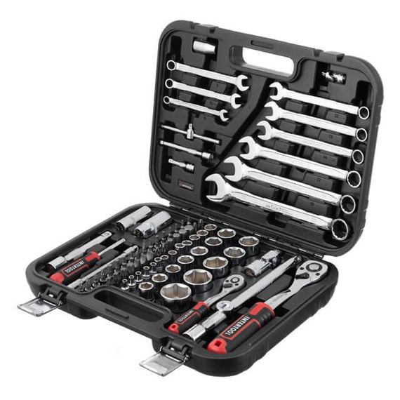 Набір інструментів 82 од., STORM, 1/2", 1/4", Cr-V INTERTOOL ET-8082