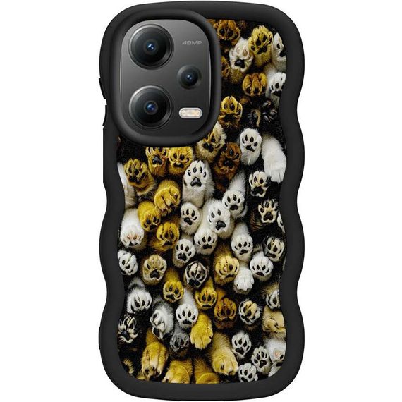 Чехол TPU Cloudy Pictures для Xiaomi Poco X5 5G / Redmi Note 12 5G Paws