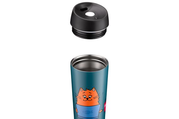 Термокухоль Ardesto Coffee time Red Cat 450 мл Синій AR2645CG | Зображення 1