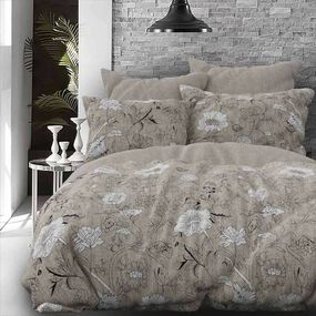 Комплект постельного белья OxiHome цветы, бязь, 200*220 см