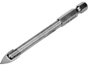 Свердло по склу і кераміці STHOR : YG6X, HEX-1/4", Ø= 8 x 80 мм 21704