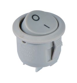 Перемикач KCD1-5-101 Grey/Grey 1 клавіша сіра кругла Ny95500715