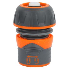 Конектор 1/2" Flora швидкознімний для шланга 3/4" аквастоп з замком (ABS+TPR) (5015454)