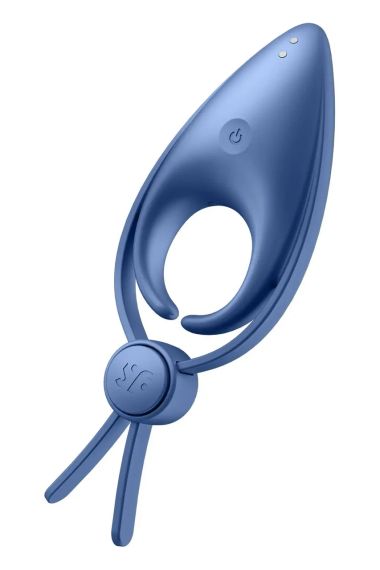 Регулируемое эрекционное кольцо Satisfyer Sniper с вибрацией, синее Sex Aura