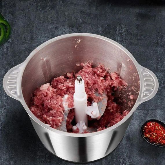 Електричний подрібнювач з чашею на 2л, 1300Вт, Rainberg RB-2202 / Кухонний блендер з нержавіючої сталі | Зображення 1