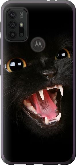 Чехол на Motorola Moto G20 Чёрная кошка "932u-2461-17620"