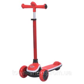 Детский самокат 3-х колесный 5566-red, до 25 кг