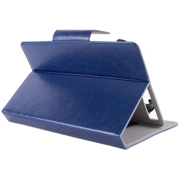 Універсальний шкіряний чохол-книжка для планшета 9-10" Синій | Зображення 6