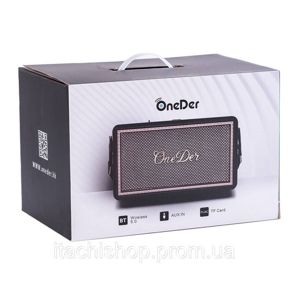 Колонка портативна Bluetooth OneDer D6 потужна з блютуз TF/USB/AUX 40 Вт | Зображення 6