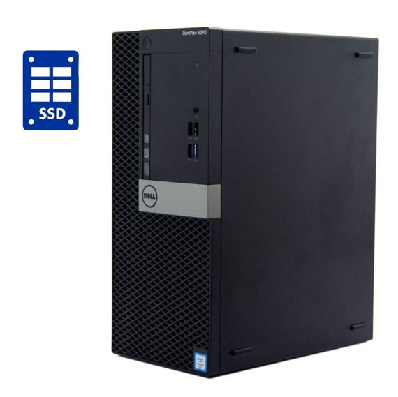 ПК Б-клас Dell OptiPlex 5040 Tower / Intel Pentium G4400 (2 ядра по 3.3 GHz) / 4 GB DDR3 / 500 GB HDD / Intel HD Graphics 510 / DVD-ROM б/в