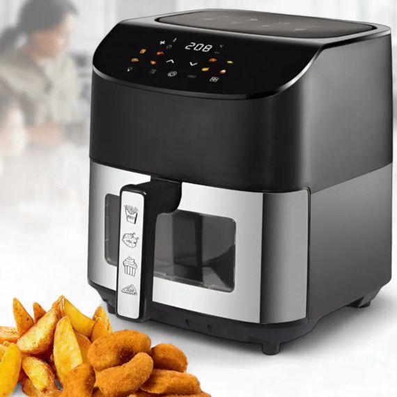 Аэрофритюрница 10 л с 6 программами и антипригарной чашей BITEK BT-9501 4200Вт | Зображення 1