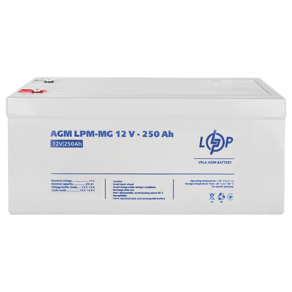 Акумулятор мультигелевий LPM-MG 12V - 250 Ah | Зображення 3