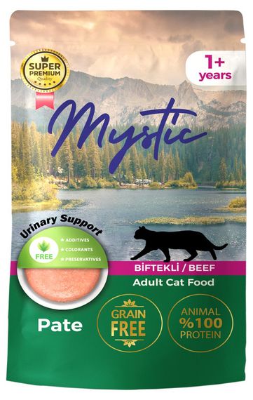 Вологий корм Mystic паштет для котів з ЯЛОВИЧИНОЮ Пауч 85гр