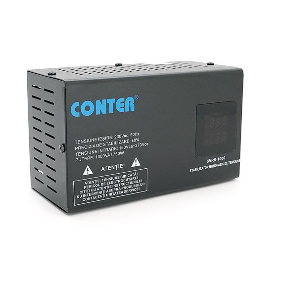Стабілізатор напруги релейний Conter SVRS-1000VA/750W однофазний | Зображення 2
